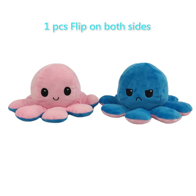 Reversible Plush Octopus Stuffed Toy